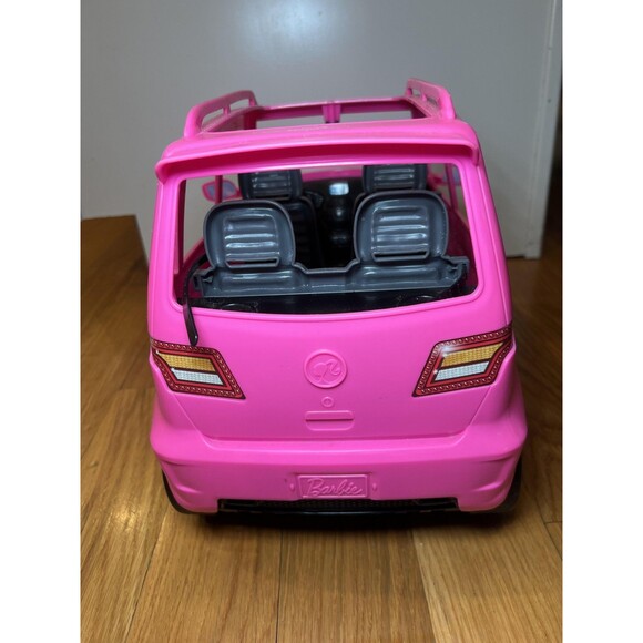 Barbie Pink SUV Car DVX58 Mattel 4 Seat Vehicle For 12" Doll 2016 Toy Truck - Picture 4 of 7